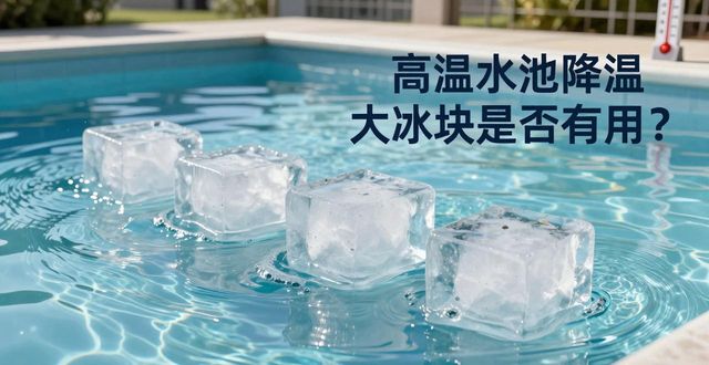 大冰块游泳池降温效果_广州高温水池降温大冰块_冰块降温实际应用分析